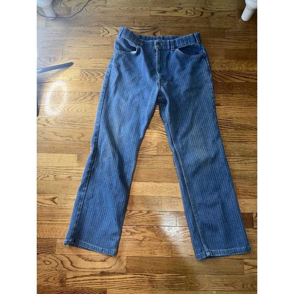 Vintage 80s Levi's Action Jeans Unisex W ~30 /28L Pinstripe ALT San Fran Tag